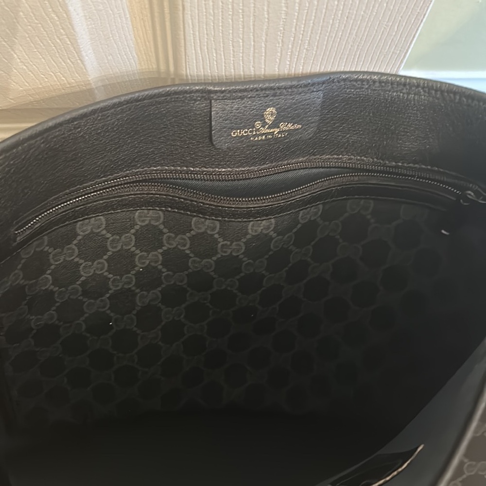 Gucci Supreme Sherry Line Tote Bag - Black - Picture 8 of 11